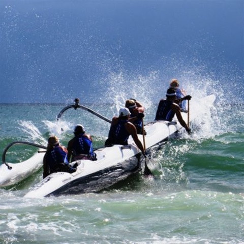Picture of an outrigger canoe