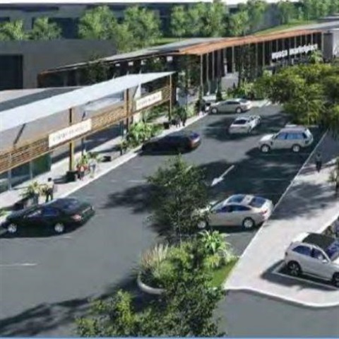 Artist impression of proposed retail development