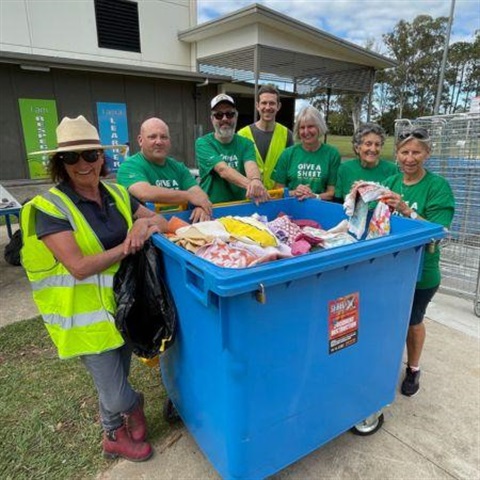 Give a Sheet recycling event