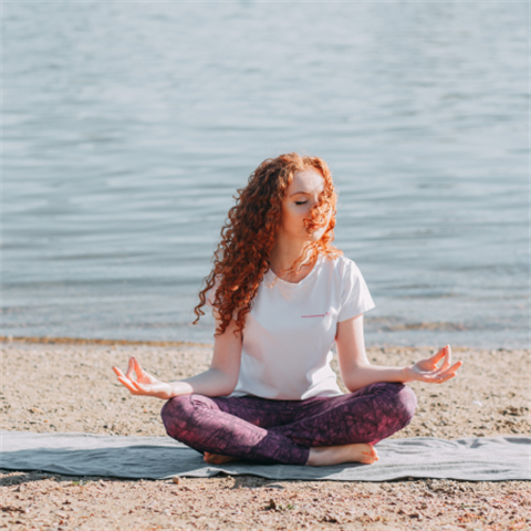 Woman meditating