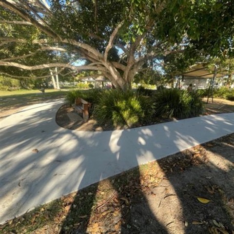 Picture of a section of pathway on Gympie Terrace