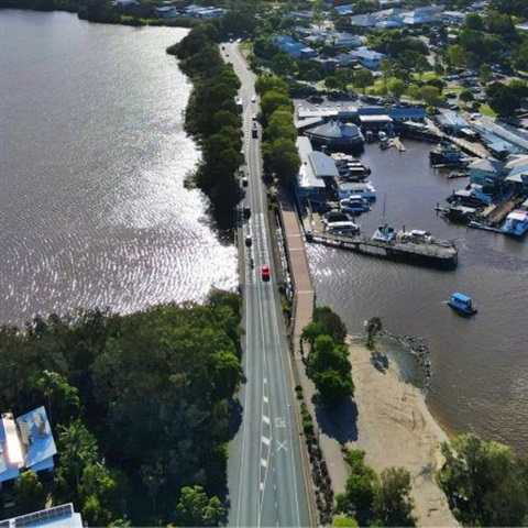 Aerial picture of Lake Doonella Bridge