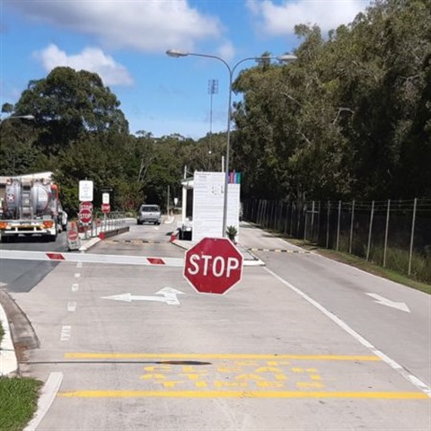 Picture of the entry to the resource recovery centre