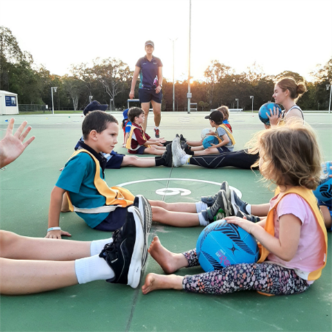Kids at come and try sprot event