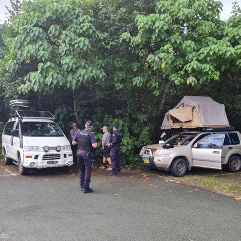 Illegal camping blitz
