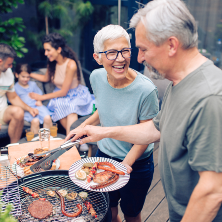People enjoying Neighbour Day BBQ