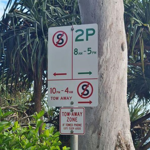 Tow Away zone sign