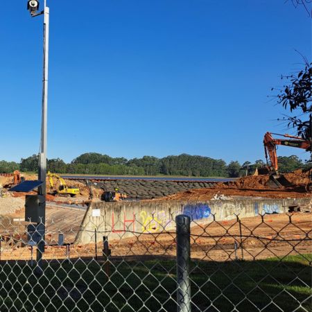 Picture of work underway at Lake Macdonald Dam