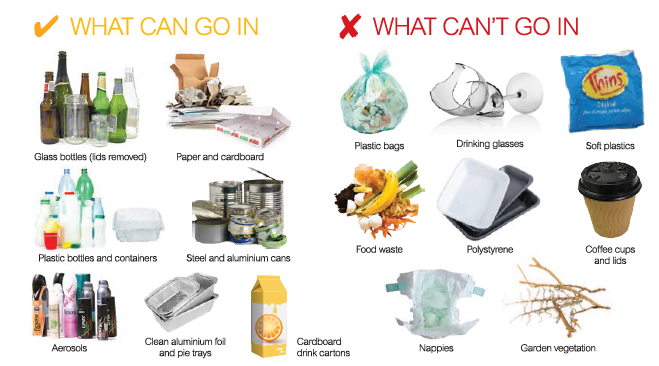 What can go in recycling?