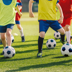 kids playing soccer