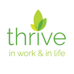 Thrive in work and in life logo